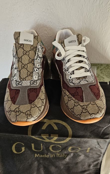 Gucci buty 43 trampki piękne logowane cały zestaw pokrowiec Italy