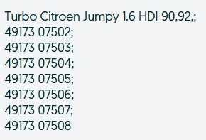 Turbo Citroen Jumpy - NOVO