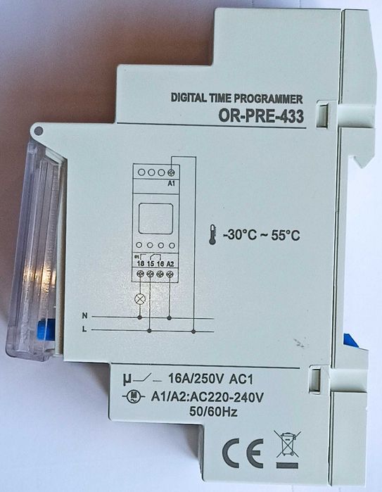 Programador / Temporizador ORNO Modelo OR-PRE-433