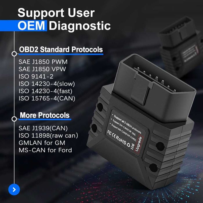 Vgate vLinker MC+ 4.0 Interfejs diagnostyczny OBD2 ELM327