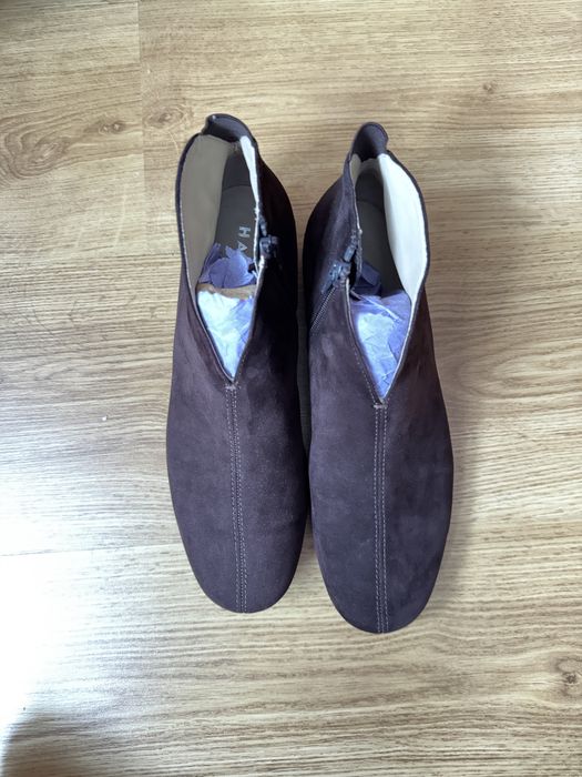 Skórzane brązowe botki Hassia rozmiar 5 - 38