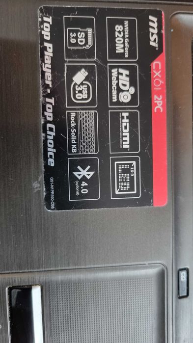 Laptop MSI CX61  2PC-1448XPL