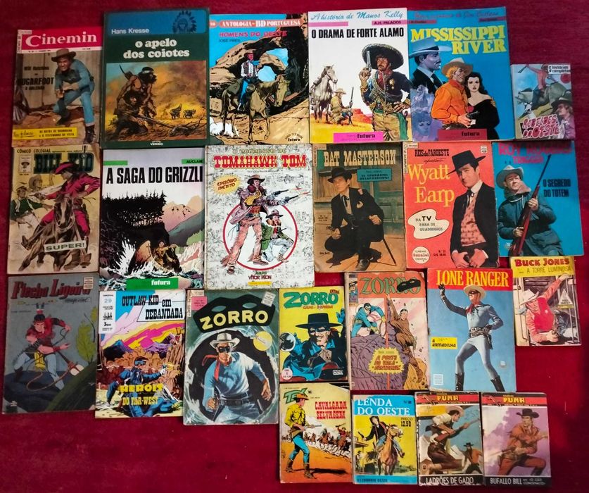 BD Cartland, Blueberry, Buddy Longway, Tomahawk Tom, Máscara Negra etc