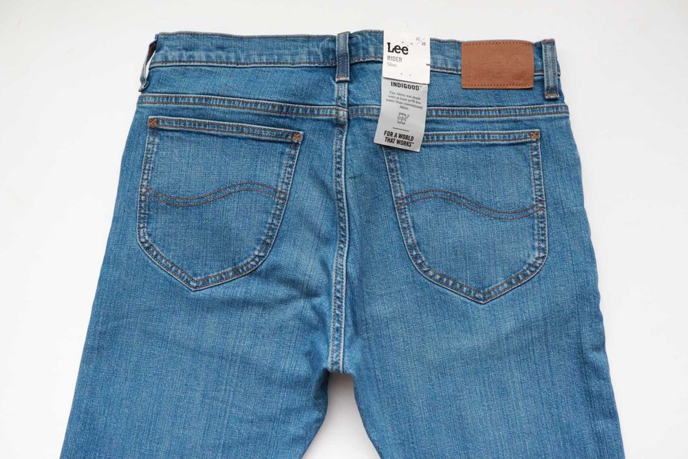 LEE RIDER W32 L30 męskie spodnie jeansy slim nowe okazja