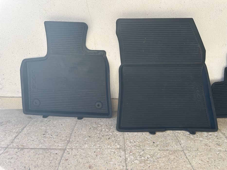 Tapetes originais em borracha para Peuguet 3008