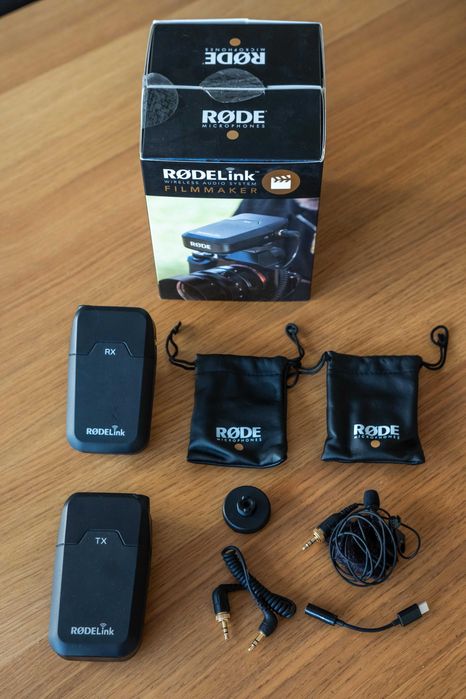 Microfones sem fios Rodelink FilmMaker kit (c/ microfone de lapela)