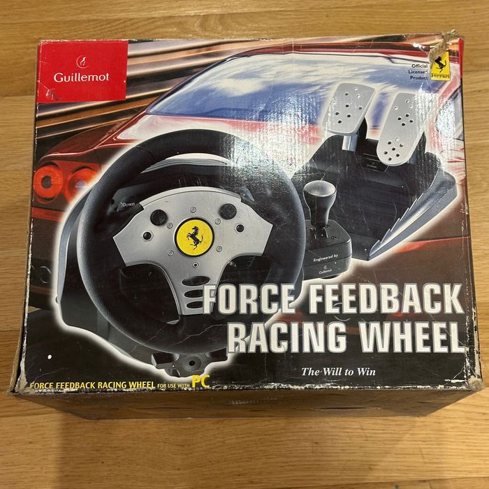 Guillemot/ Ferrari Force Feedback Racing Wheel  (c/ Pedais)
