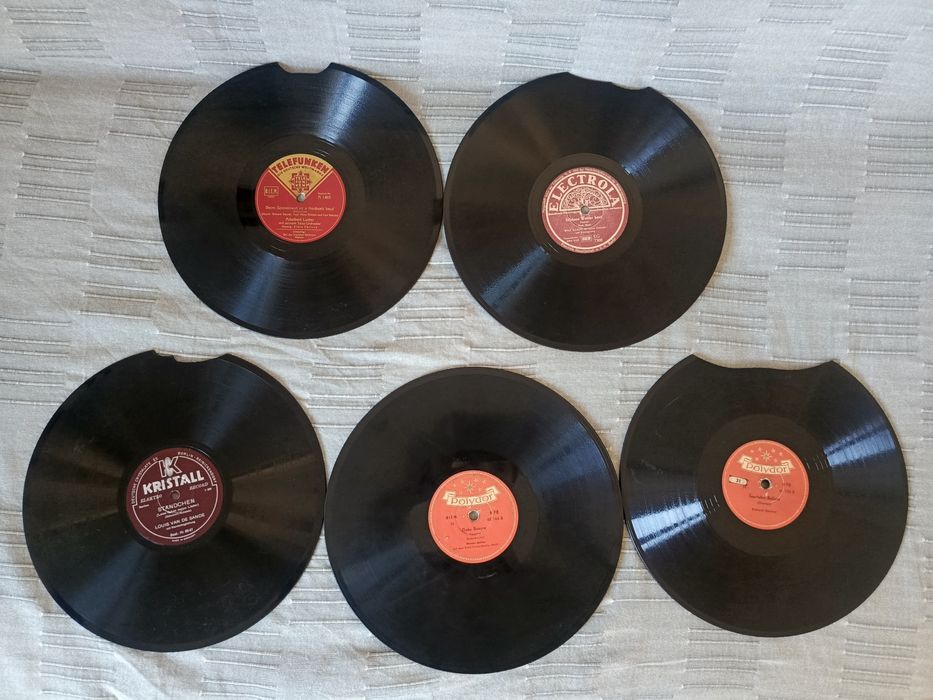 Zestaw 5 płyt szelakowych