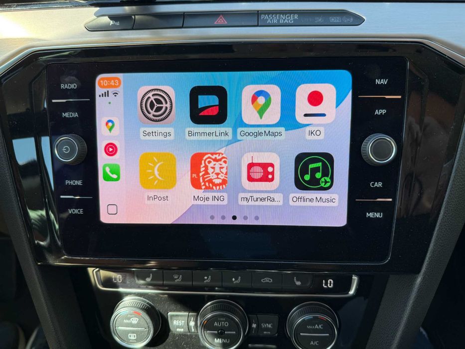 VW Nawigacja Carplay Android Auto Arteon Golf Tiguan Touran MAPA EU