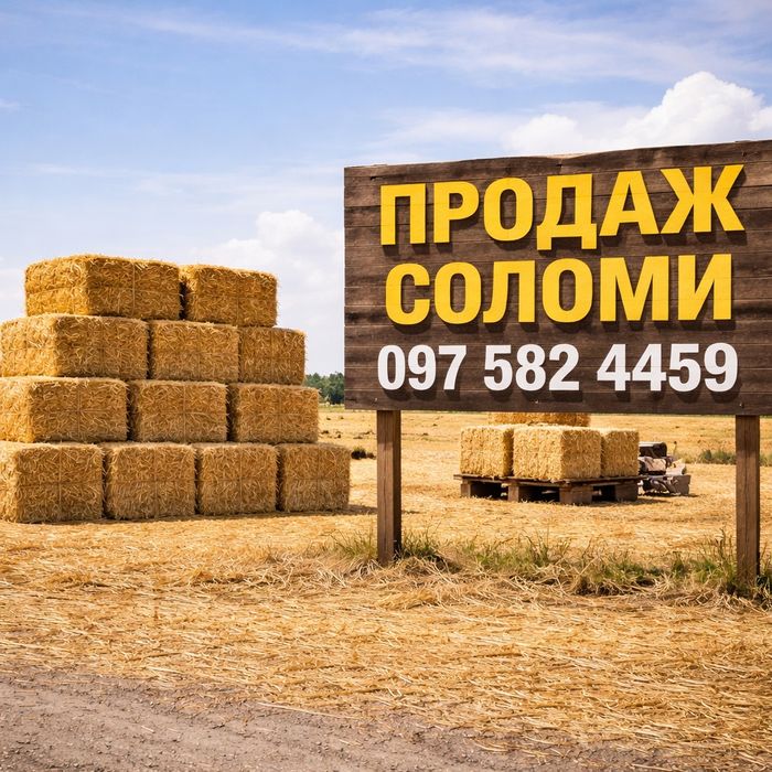 Продам солому в тюках