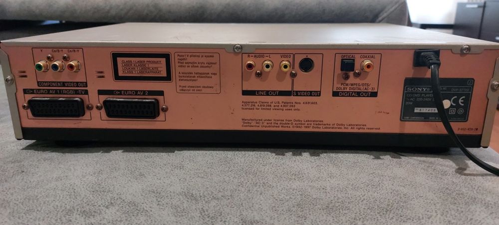 Leitor cd/dvd Sony DVP-S7700