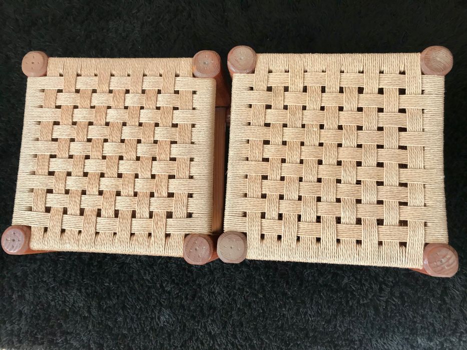 banco de madeira e corda