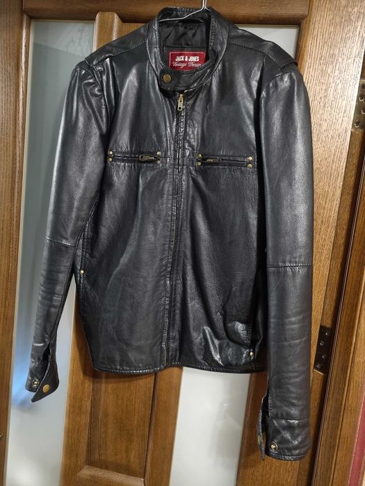 Куртка Jack&Jones натуральна шкіра Size S