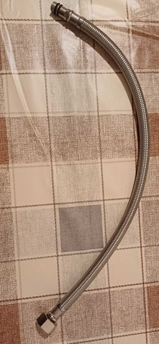 Wężyk przyłączeniowy 3/8W, M10x1, 40 cm/8,5 stal nierdzewna