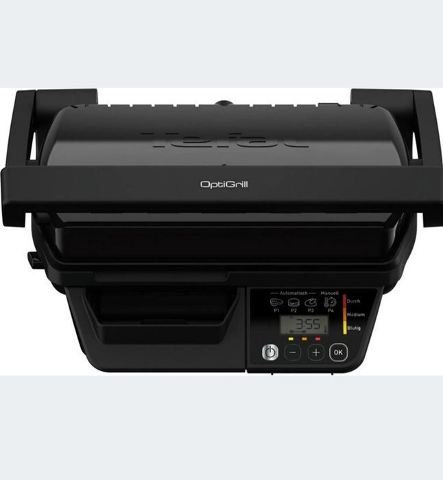 Tradycyjny grill elektryczny Tefal OptiGrill GC7P08 czarny 2000 W