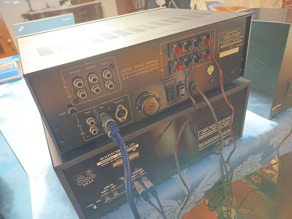 Amplificador Pioneer SA-5300 / Deck Akai CS-702DII / Colunas TEAC  TC-X350i