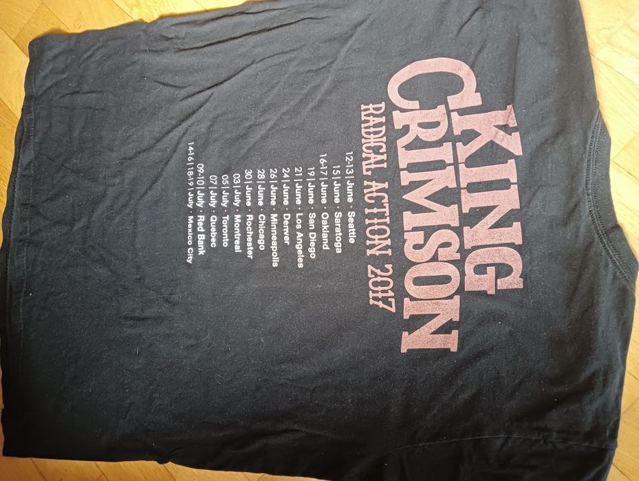Koszulka z koncertu King Crimson M/L tshirt oryginal merch Fripp
