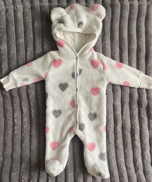 Тепленький мягенький комбінезон 56-62 розміру