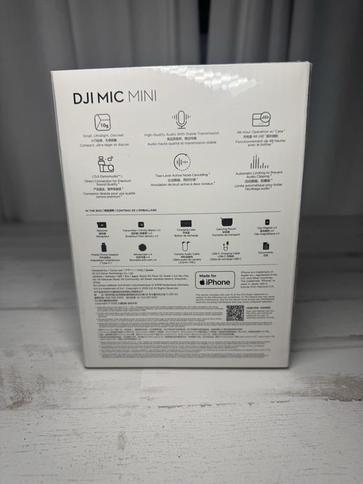 PARA DESPACHAR DJI Mic Mini 2TX + 1RX + Estojo de Carregamento