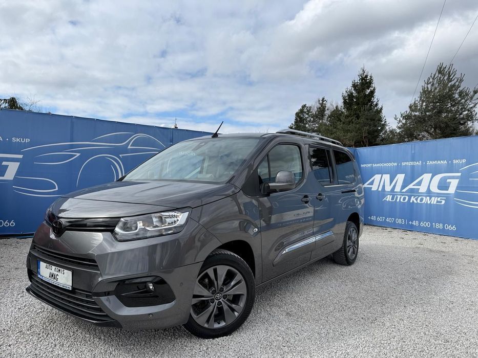 Toyota Proace City Verso LONG*7OSÓB*Automat*Kamera*Tablet*Klima*Radio*Elektronika*Gwarancja*