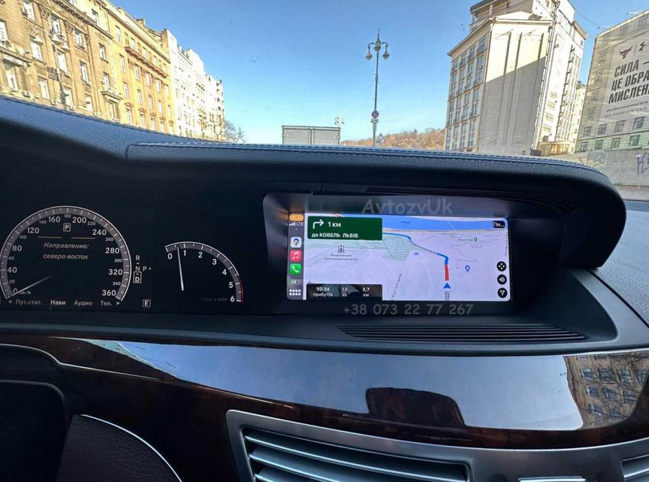 Дисплей w221 c216 Mercedes-Benz S350 Магнітола CL CDI Android CarPlay
