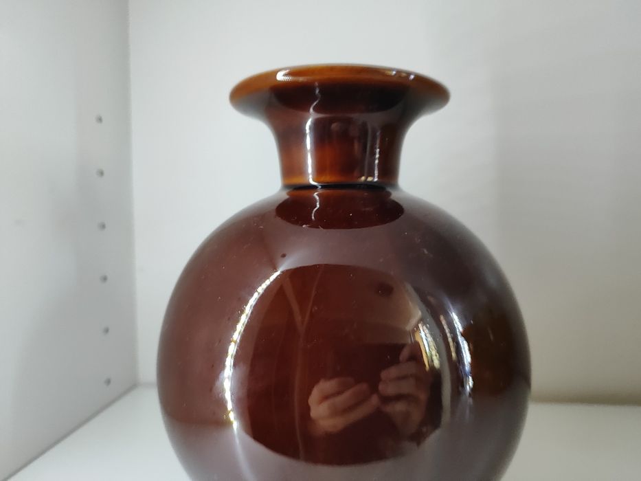 Duży porcelitowy wazon Kula Pruszków PRL