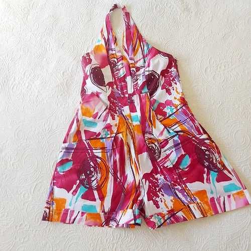 Macacão calção vinho