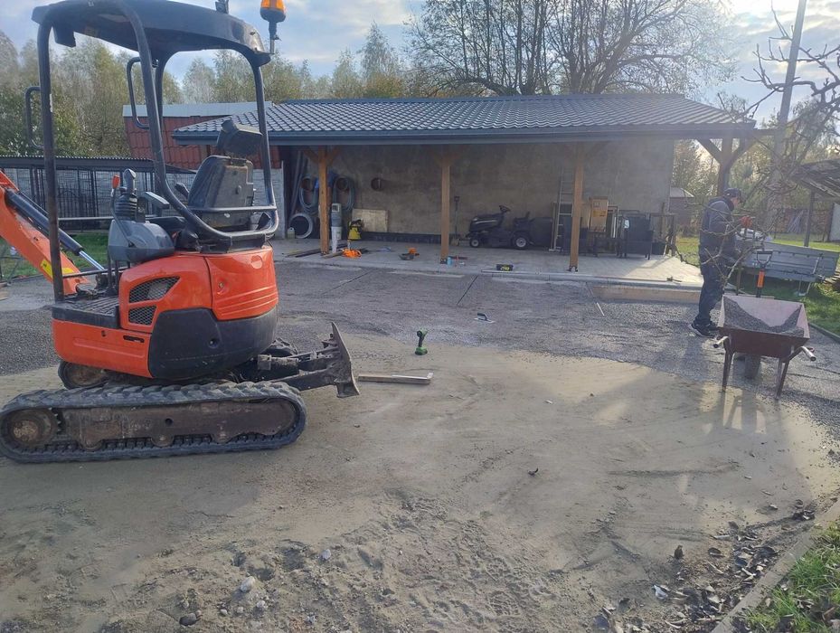 usługi minikoparką