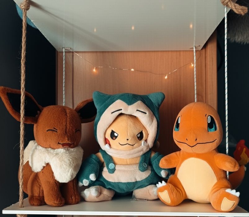 Набір м'яких іграшок Покемони (Пікачу Снорлакс, Іві, Чармандер)