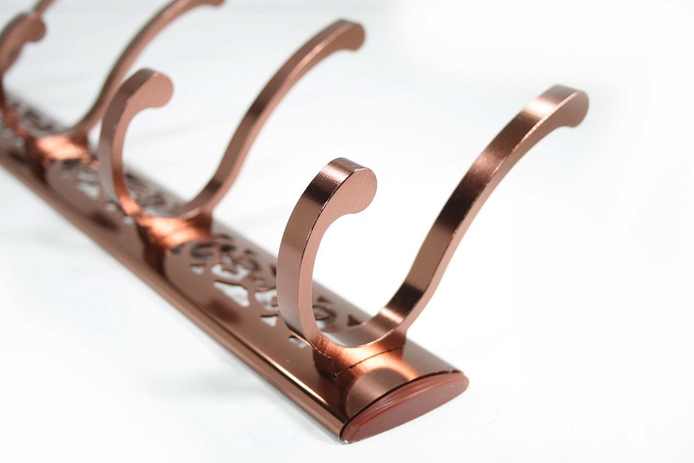 Вішалка настінна під мідь 5 гачків (50см)