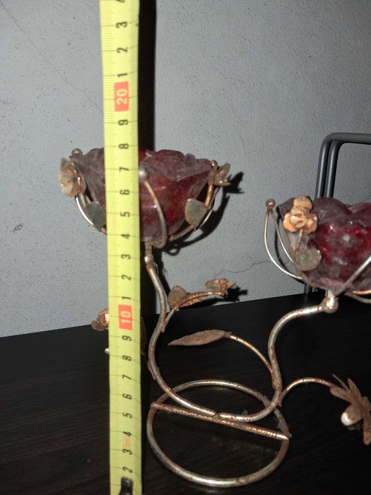 Conjunto de decoração candeeiro metal 16€