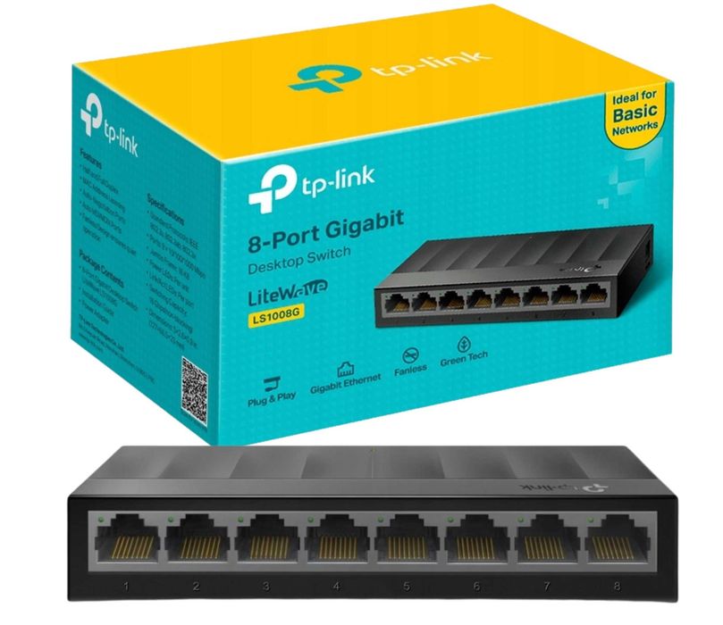 Switch TP-LINK LS1008G Gigabit Ethernet, 8 portów