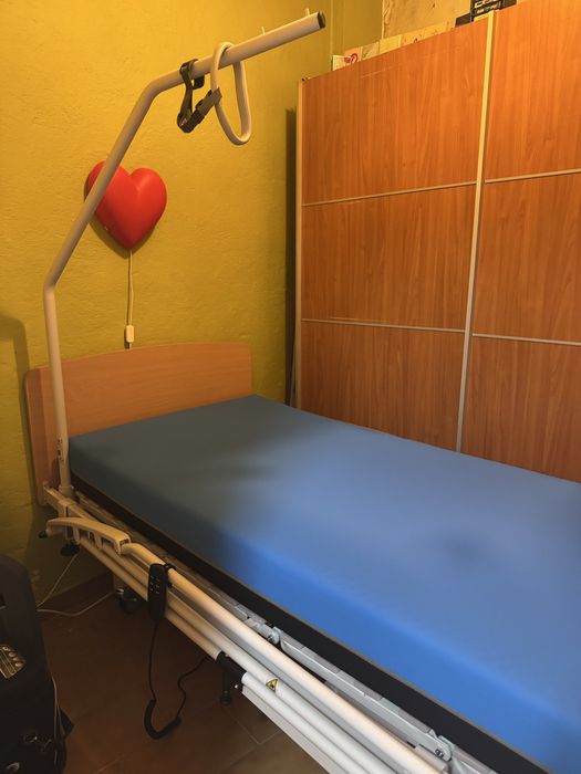 Cama Articulada Semi Eletrica + Colchão Anti Escaras