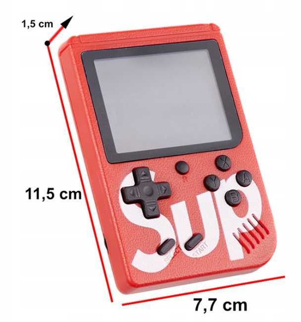 Przenośna mini konsola gra retro sup gamebox400 gier czerwona ttst1104