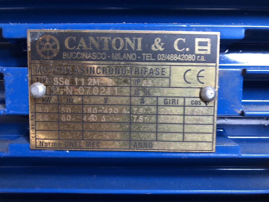 Motor  trifasico CANTONI