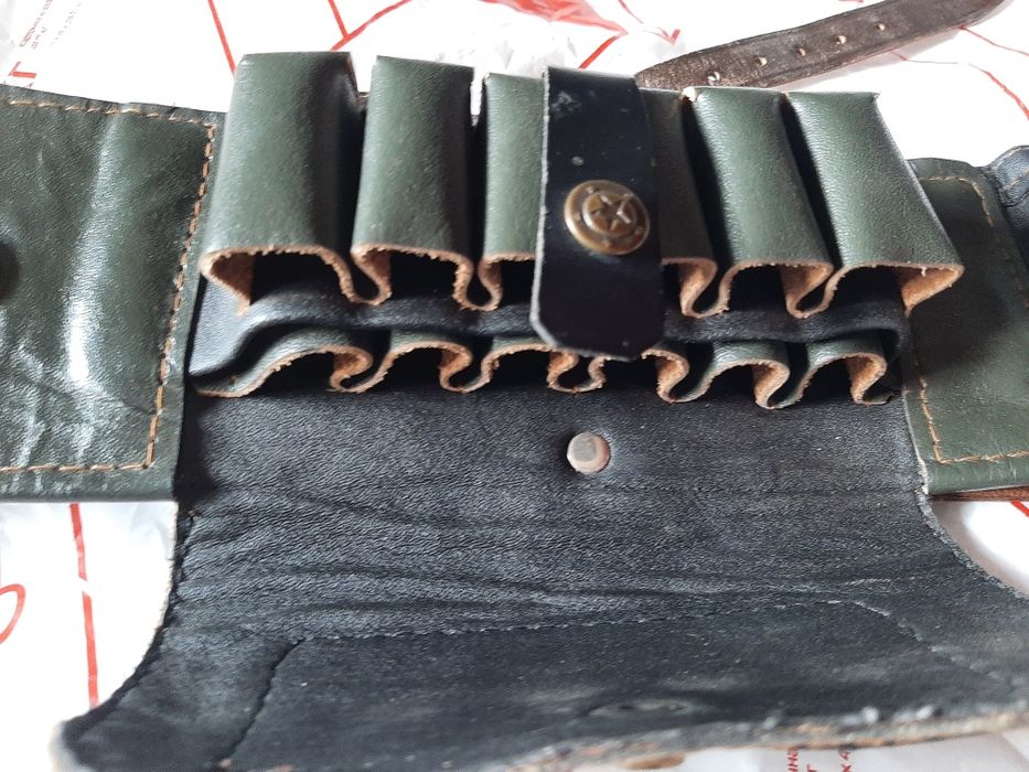 Патронташ кожа,брезент