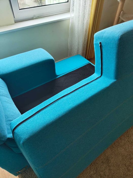 Sofa Conforama 3 lugares c/ chaise longue + arrumação + pufe