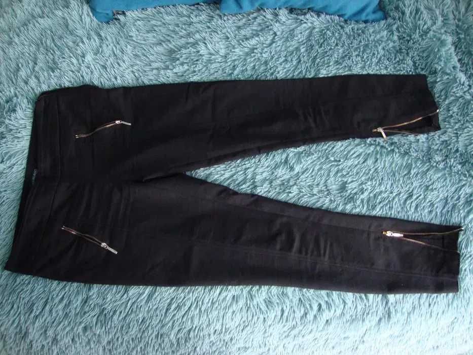 Spodnie legginsy GUESS zimowe czarne rozmiar 40 L