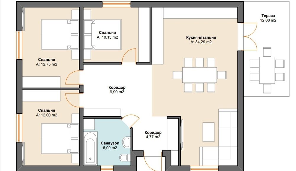 Клубный Дом 96м2/4сот/ 1эт/3спальни ГАЗ, готов к ремонту.