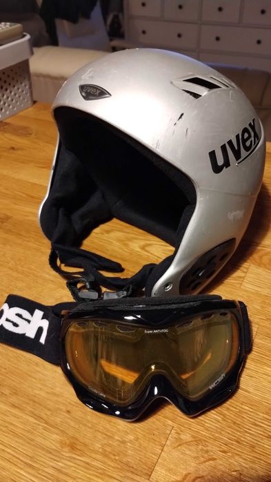 Kask narciarski +gogle dziecięcy Uvex