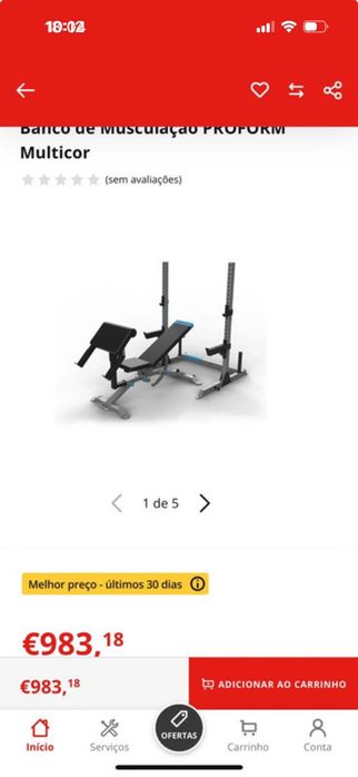 Equipamento musculação Carbon Strength Proform