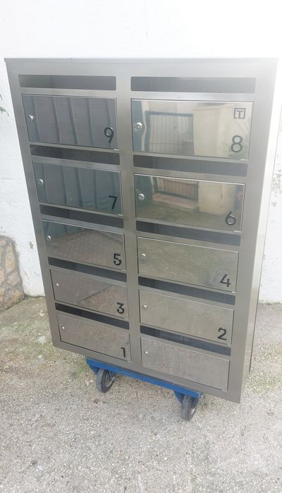 Modulo de 10 caixas de correio êm inox 316