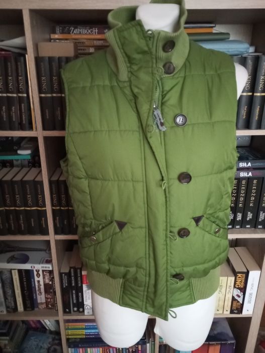 Zielony bezrękawnik damski S/M