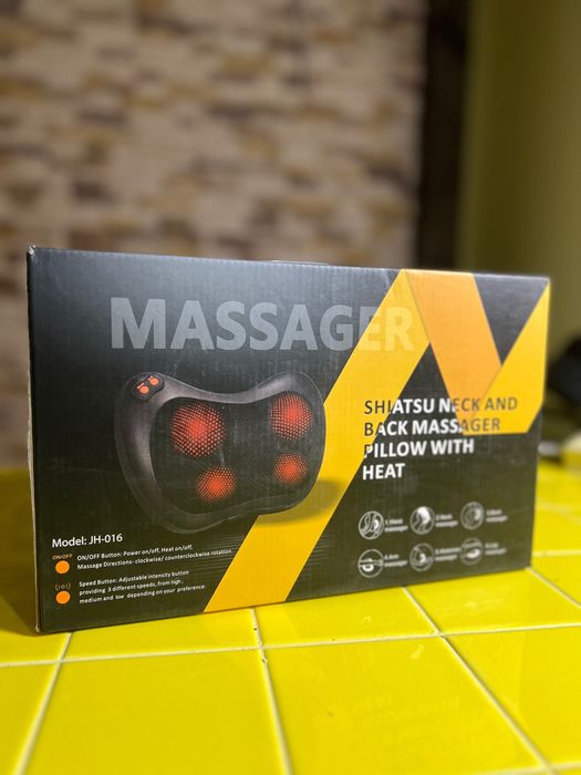 масажна подушка для шиї та спини Shiatsu Massager Pillow Model: JH-016