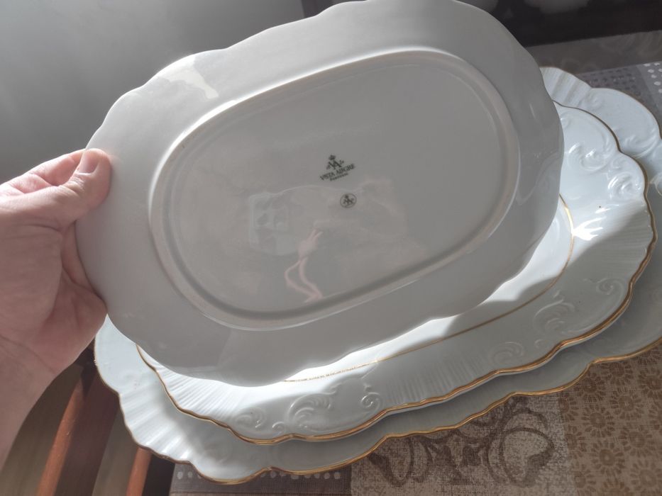 Conjunto Vista alegre fio dourado