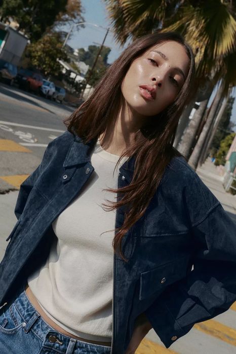 Куртка - бомбер зі 100% шкіри Zara