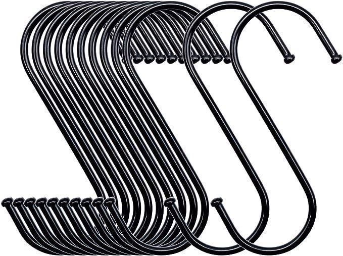 Haczyki kuchenne relingi 20 sztuk w kształcie S