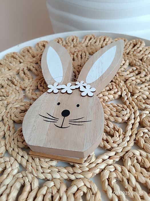 Drewniana ozdoba świąteczna zając