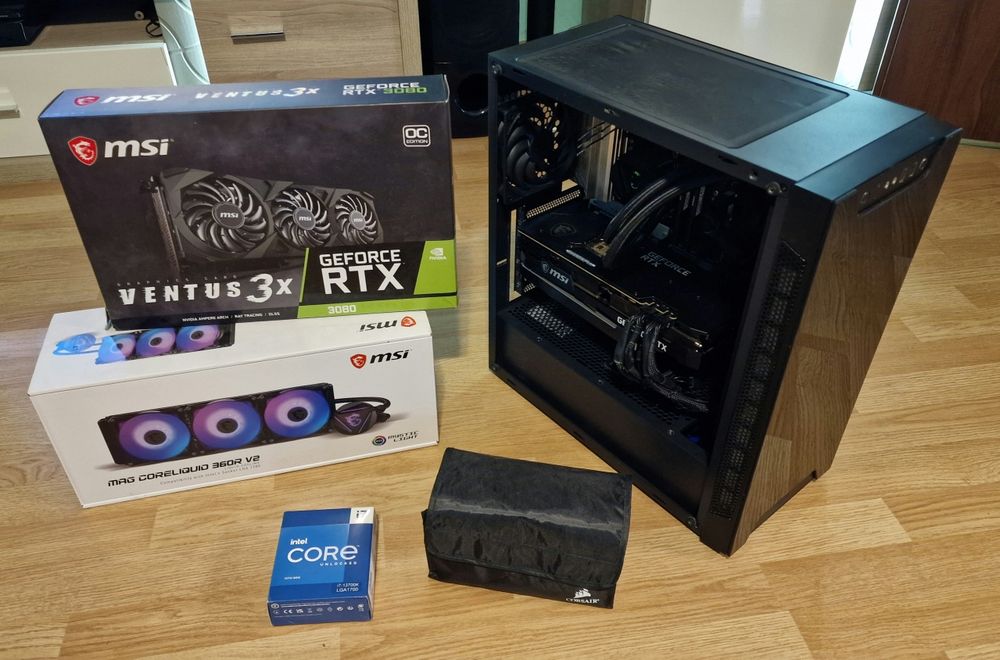 Potężny Intel i7/RTX 3080 10gb/32gb Ram/SSD/MSI/Corsair/SilentiumPC Mocny!
