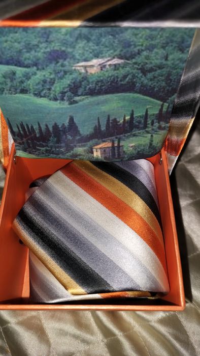 шовкова краватка C&A (100% Silk) у подарунковій коробці